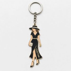 Custom Wholesale High Quality Woman Keychains Elegant Figure Key Chains Design Souvenir Fashion <b>Lady</b> <b>Keyring</b> - Product Image 3