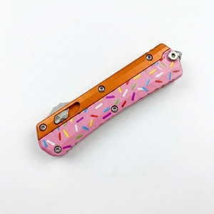 Micro Tech Mini Snake God Glykon ZC006 Cuchillo de Camping DIY de Alta Calidad, Herramienta EDC de Bolsillo, Acero Inoxidable, Mango de Aluminio OEM, 1 Año de Garantía - Product Image 3