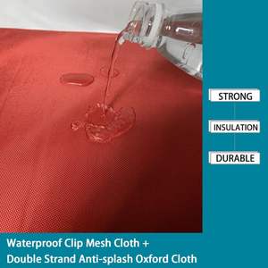 Muestra gratuita de bolsa térmica impermeable de gran capacidad para entrega de comida caliente o fría con portavasos - Product Image 5