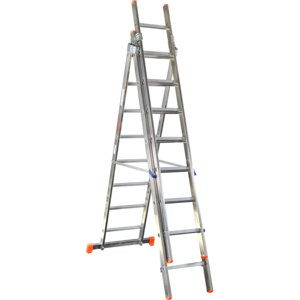 Échelle OR3 à trois éléments 7 + 7 + 7 marches 4.25 m de haut 60x25mm outil de tournage vertical - Product Image 2