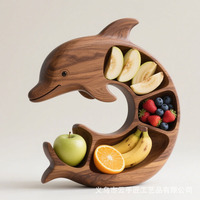 Op Maat Gemaakte Creatieve Houten Trays Octopus Charcuterie Plateau In Verschillende Vormen Met Gravure Voor Fruit & Groente Display