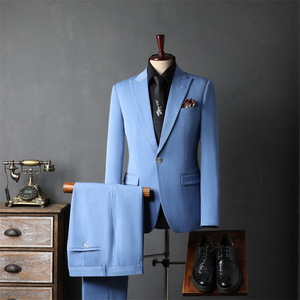 Colección de Trajes de Negocios Modernos Americanos para <span class=keywords><strong>Hombre</strong></span>, <span class=keywords><strong>Traje</strong></span> de Oficina de 3 Piezas, Estilo Británico, Diseño a Cuadros, Transpirable y Antiarrugas - Product Image 1