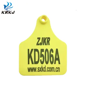 KED Factory Custom Laser Printing Farm Animal Equipment Identification Number Big Calf Cow Ear Tag For Bovine Cattle