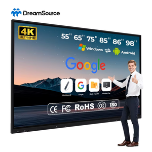 ไวท์บอร์ดอิเล็กทรอนิกส์แบบอินเทอร์แอคทีฟ LCD 4K UHD ระบบสัมผัส 40 จุด พร้อม CPU Intel Core ระบบปฏิบัติการ Android และ Windows สำหรับโรงเรียน - Product Image 1