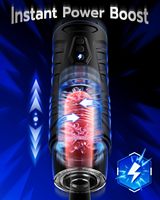 Copa de Masturbación Masculina con 7 Modos de Empuje/Rotación, Pantalla LCD Impermeable y Ventana Visual