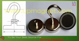 강력한 NdFeB 장착형 네오디뮴 자석 후크 원형 낚시용 네오디뮴 자석 나사 포함 - Product Image 6