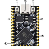 Raspberry Pi Pico 2 RP2350B RP2350-Linux Mini Placa de Desarrollo con PSRAM
