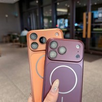 Nouvelle coque de protection rigide de luxe en PC avec protection de l'appareil photo pour iPhone 18 Pro Max 13 14 15 16 17 Pro, compatible avec la charge sans fil