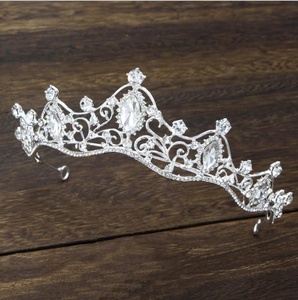 <span class=keywords><strong>Coronas</strong></span> <span class=keywords><strong>de</strong></span> Princesa <span class=keywords><strong>de</strong></span> Cristal y Aleación <span class=keywords><strong>de</strong></span> Moda, Redondas, HA-347 - Product Image 2