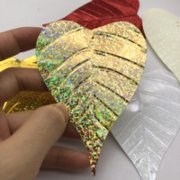Paillettes en vrac en PVC en forme de feuille et de cœur, grand format, pour la décoration de vêtements - Vente en gros usine