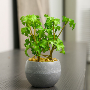 Yihua - Planta Artificial Decorativa, Pequeña, de 12 cm, Flor de Seda, Estilo Minimalista Nórdico, Planta en Maceta para Decoración del Hogar - Product Image 1