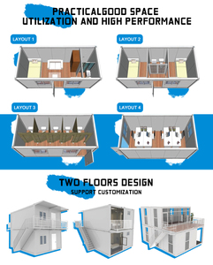 Phẳng gói container nhà có thể gập lại container nhà văn phòng nhà phẳng gói Pre - Product Image 5