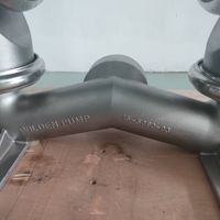 T15/SSAAB/TWS/TF/STF/0014 bomba de diafragma doble accionada por aire de acero inoxidable de 3 pulgadas diafragma de PTFE de carrera completa
