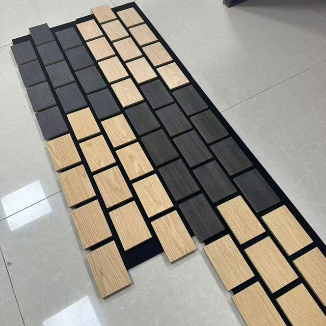 Wholesale Modern Slat MDF Acoustic Wall Panels Soundproof Eco-friendly 22mm Thick for Hotel Office Commercial Projects