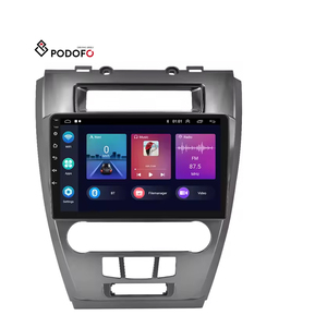 Autoradio Android Podofo 10 pouces pour Ford Fusion Mondeo Mustang 2009-2012, CarPlay sans fil, Android Auto, GPS, WIFI, Hifi, vente en gros - Product Image 1