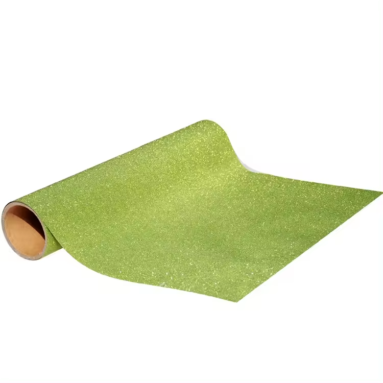 Direct Sale From Manufacturers Sparkle Decoration Film Low Temperature Heat Transfer Plastic Wrapping Glitter Vinyl For Shoes