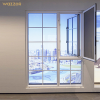 Ventana Francesa de Aluminio WAZZOR con Certificación CSA, 90% de Transmitancia de Luz Ultra Alta, para Espacios de Galerías de Arte