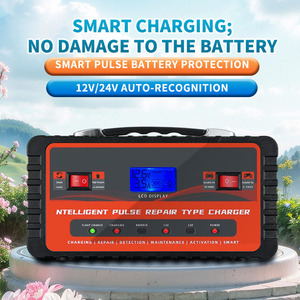 Caricabatterie per <span class=keywords><strong>Auto</strong></span> 12V/24V Intelligente con Riparazione a Impulsi, Alta Potenza, Automatico per Manutenzione Batterie di <span class=keywords><strong>Auto</strong></span>, Camion e Moto - Product Image 5
