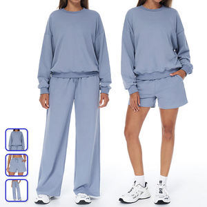 Conjunto Deportivo de Yoga y Gimnasio Transpirable de 7 Piezas para Mujer al por Mayor - Traje de Entrenamiento de Spandex/Nylon con Sudadera y Pantalones Deportivos con Cintura Frontal - Product Image 1