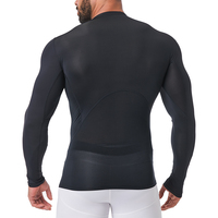 Chemises de compression thermiques légères et respirantes à manches longues pour hommes, couche de base pour temps froid, coupe ample, extensibles dans quatre directions
