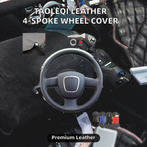 <span class=keywords><strong>Funda</strong></span> de Cuero para <span class=keywords><strong>Volante</strong></span> de Coche Universal de 3 Radios, Compatible con <span class=keywords><strong>Audi</strong></span> <span class=keywords><strong>A4</strong></span>/B7/B8/A6/C6 (2004-2011) Q5 (2008-2012) - Product Image 2