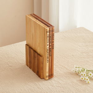Juego de 3 Tablas de Cortar de Madera de Acacia Duraderas y Multiusos con Diseño Láser, Estilo <span class=keywords><strong>Libro</strong></span>, Último Modelo en Venta - Product Image 1