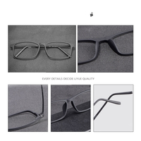 Monture de Lunettes en Titane Pur 2024 Hommes Femmes Ultra-Légères Confortables Montures de Lunettes de Vue Myopie Lecture Optique