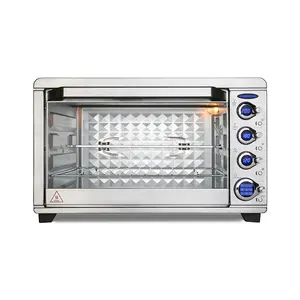 Oven panggang rumah tangga dengan indikator lampu meja 22 inci Oven Pizza