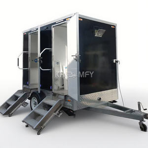 Toilettes publiques mobiles de luxe en gros 2025, remorque de toilettes portables - Product Image 3