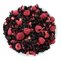 Té de Frutas Mixtas en Hojas Sueltas con Crema de Fresa, Vainilla, Té Negro, Arándanos, Frambuesas e Hibisco