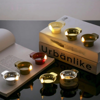 Boîte de 12 bougies LED décoratives en plastique pour Diwali, Noël, yoga, maison, lumière chaude, fonctionnant sur piles
