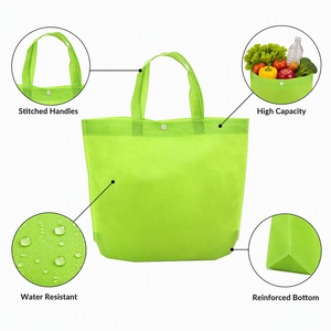 Sac fourre-tout non tissé uni Richer Fujian, réutilisable pour les courses, impression par sublimation de logo personnalisé, vente en gros, boutique, commerce de détail - Product Image 2