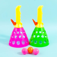 Jeu de sport d'intérieur amusant : attrapez la balle rebondissante en TPR, jouet souple promotionnel, jeu double pour enfants