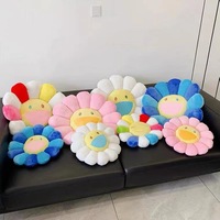 Fabricant de jouets en peluche personnalisés Jouets en peluche Oreiller tournesol coloré Ornement tendance Jouet en peluche coussin de canapé
