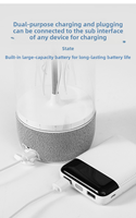 Coloré Portable HiFi Stéréo LED BT Méduse Blanc Bruit Haut-Parleur Ambient Lampe RGB Nuit Atmosphère Lumière Home Office Théâtre