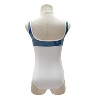 Top de malla sin mangas personalizado, de baile de Ballet leotardo, ropa de clase de baile para niños, leotardos