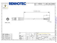 Connecteur de câble M8 étanche, Type de moulage mâle, 3 4 5 6 8 broches, capteur/caméra/Signal personnalisé 1m 2m 5m 10 m