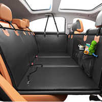 Housse de siège de voiture Joysing en cuir polyuréthane pour chien, fond dur étanche avec fenêtre en maille, extension de siège arrière pour hamac pour animaux de compagnie