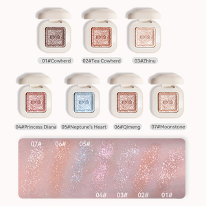 Novo New Arrival Màu Duy Nhất Mỹ Phẩm Bóng Mắt Chất Lượng Cao Ngọc Trai Matte Không Thấm Nước <span class=keywords><strong>Eyeshadow</strong></span> Nhãn Hiệu Riêng Trang Điểm <span class=keywords><strong>Eyeshadow</strong></span> - Product Image 5