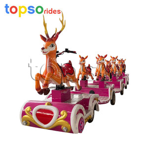 Trenino Elettrico Senza Binari per Parchi Divertimento, 9 Posti, Velocità 7 Km/<span class=keywords><strong>h</strong></span>, Garanzia 12 Mesi - Product Image 3