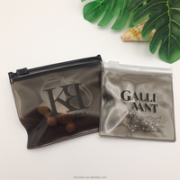Emballage de bijoux en plastique personnalisé pour bijoux Petite pochette en PVC transparente/noire Sacs à cosmétiques transparents avec fermetures éclair