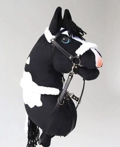 Boneka Kuda Kayu Desain Khusus <span class=keywords><strong>DR</strong></span> dengan Tongkat Boneka Hewan Berbulu untuk Anak-Anak - Product Image 2