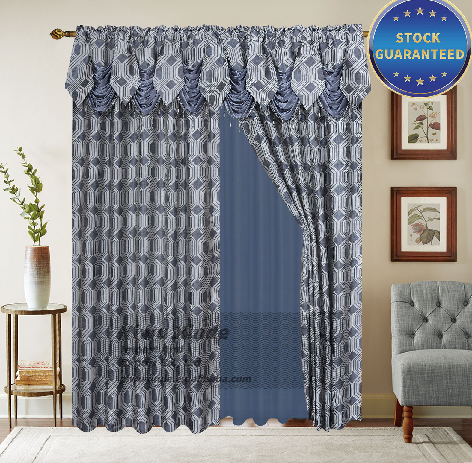 Scarf Swags Curtains - Elegant Wedding Decoration Solutions, image size:1575x1548