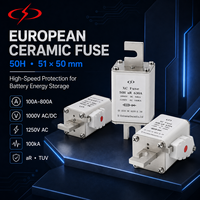Fusible semi-conducteur haute vitesse XCFUSE 50H 51²x80mm 100A-800A 1250V AC 1000V DC 100kA Corps carré aR UR TUV pour onduleur et convertisseur