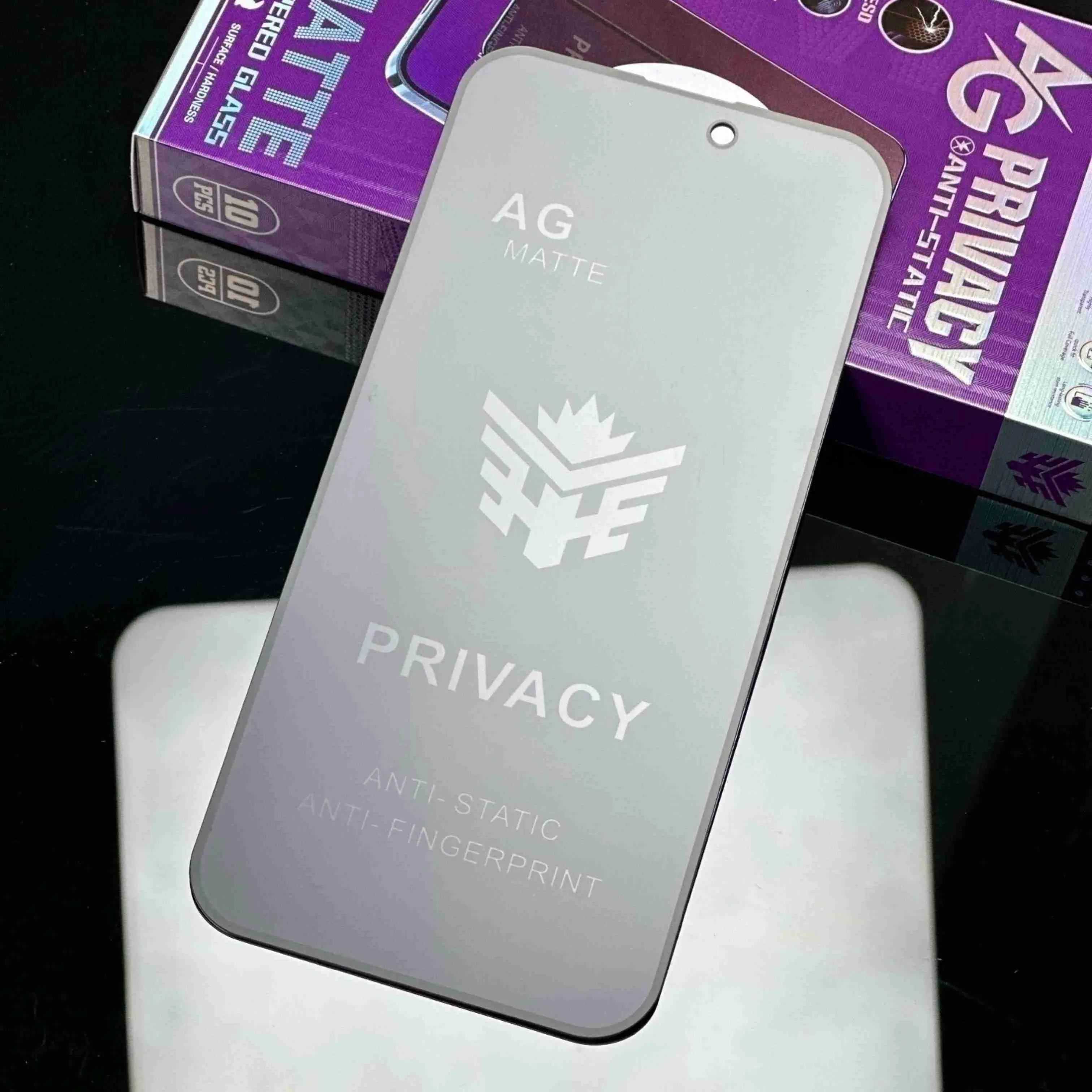 LL Phone models-protector de pantalla de privacidad mate, película templada mate diseñada para privacidad