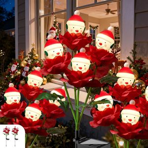 <b>Solar</b> 4-Head Christmas Stake <b>Lights</b> LED Garden Ground-Insert <b>Lights</b> for Festive Ambiance - Product Image 2