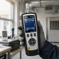 Compteur de particules portatif, moniteur de qualité de l'air, écran LCD couleur TFT, thermomètre, hygromètre, détecteur HCHO