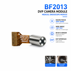 Module de micro-caméra DVP BF2013 0,3 MP, champ de vision 120°, anneau lumineux 4 LED, objectif macro 5-50 mm pour pince robotique et inspection micro industrielle - Product Image 3