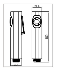 <span class=keywords><strong>PINEBAY</strong></span> Ensemble de pulvérisateur de bidet mural vertical moderne en or brossé, en plastique ABS, pour salle de bain, avec douchette de toilette Shattaf - Product Image 5