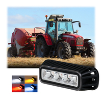 Agrolite Mini Lampe de Travail à Led 12V 24V 12W Lampe d'Avertissement Stroboscopique à Led Blanc Bleu Rouge Blanc Feux Clignotants à Led